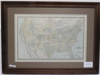 1880 United States McNally Map W/Indigenous Territory
