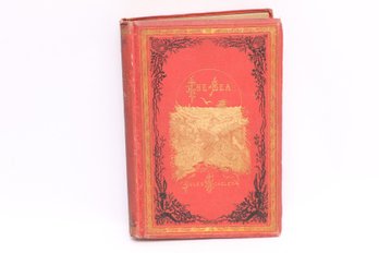 THE SEA, 1875, Jules Michelet, Illustrated, First English Edition, Binding