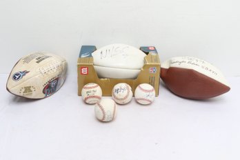Signed Baseball & Football Lot