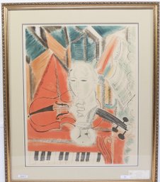 Ca. 1915 'Homage To Mozart' Raoul Dufy Lithograph - Signed & Dated In The Stone L/R