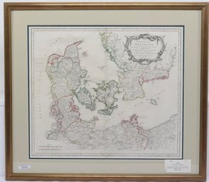 Robert De Vaugondy 1750 Map Of Denmark From Geographer To The King Of France