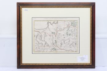 Rare 1705 Upper French Canadian Copper Engraved Hand Colored DE FER Map -Published In Paris