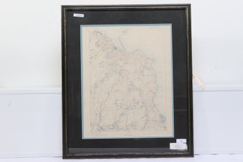 1885-1898 Geographical Survey Plymouth Harbor Massachusetts