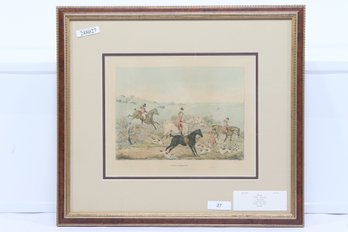 1841 'The Death' Alkin Hand Colored Engraving