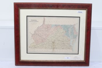 Edinburgh, Scotland 1882 Virginia Lithograph Original Printed Color