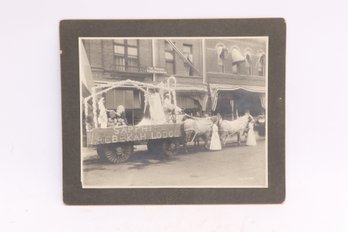 SAPPHIRE REBEKAH LODGE PARADE FLOAT, 1909, Red Lodge, Montana, Photograph
