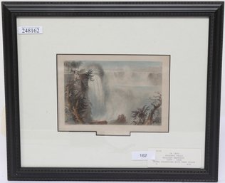 Niagara Falls Circa 1850 William Bartlett Steel Engraving With Hand Color