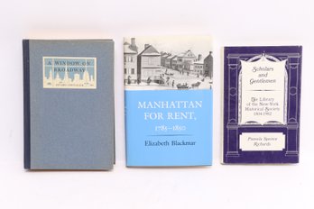 NEW YORK CITY HISTORY AND LIBRARIES, 1936-1989, 3 Volumes, Signed Limited