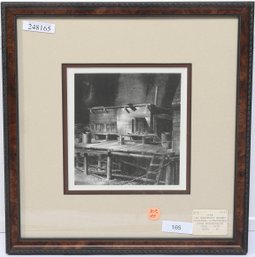 1934 'An Eastport Wharf' Original Lithograph By Stow Wengenruth