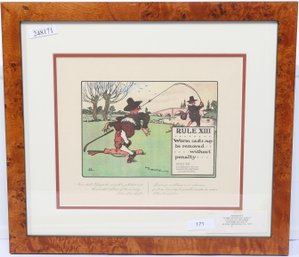 Perrier's 'Some Rules Of Golf ' Charles Crombie - Superb Re-Issue After 1905 Original