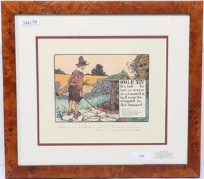 Perrier's 'Some Rules Of Golf ' Charles Crombie Superb Re-Issue After 1905 Original
