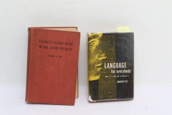 Languages War Peace, Language For Everybody, Mario Pei Linguistics, Columbia Professor, Vanni Bleecker Street
