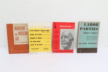 Marxism Modern Art Klingender, Masses Mainstream 1955, Mainstream October 1963 Du Bois, Labor Parties Whitman,