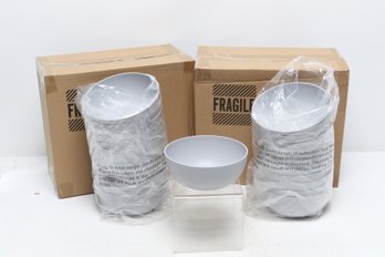 Lot Of 72 Room Essentials Plastic Cereal Bowls, Round, 37oz