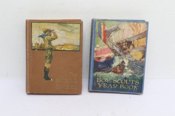 Boy Scouts Year Book, Mathews Editor, Appleton, Pictorial Covers, Illustrated, Scouting Annuals, Lot Of Two