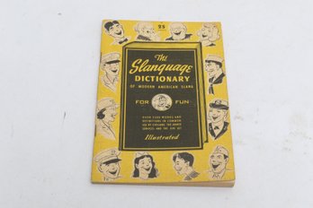 Slanguage Dictionary, Modern American Slang, Illustrated, Jive Terminology, Military Language, 1940s Ephemera
