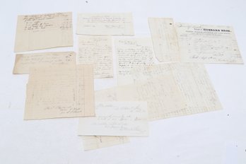 EPHEMERA 19th Cent. Manuscript Lot MIDDLETOWN CT