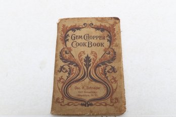 WOMEN 1902 GEM CHOPPER Cook Book With Extensive Manuscript Additions