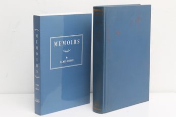 James Cabell Bruce, Memoirs, 2 Copies, Expanded Edition, Presentation Inscription, Hardcover And Softcover,