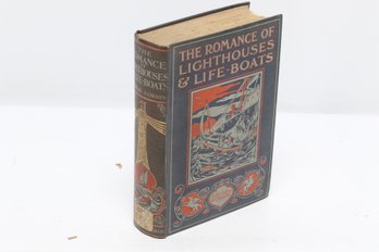 Victorian Cloth Binding THE ROMANCE OF LIGHTHOUSES & LIFE-BOATS