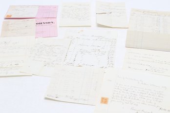 19th Century Connecticut Ephemera Manuscript  Lot  Middletown