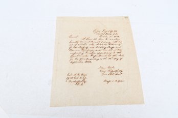 1862 Civil War Manuscript Hilton Head Gen. Meigs