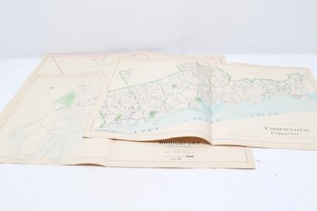 4 Maps 1893  Fairfield County Connecticut  Hurd Atlas