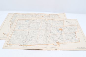 1893 Maps Litchfield County Connecticut  Hurd Atlas