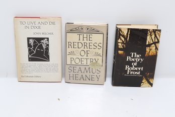 Modern Poetry Books Including Seamus Heaney & TO LIVE AND DIE IN DIXIE By JOHN BEECHER