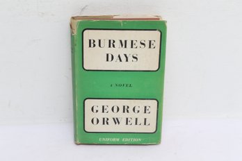 Burmese Days George Orwell London Secker Warburg 1949 Novel Colonial Fiction Dust Jacket