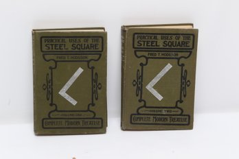 CARPENTRY 2 Book Set 1913 PRACTICAL TREATISE ON THE STEEL SQUARE