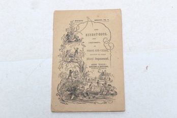 EARLY BASEBALL American Chapbook SUNDAY BOOK FOR CHILDREN