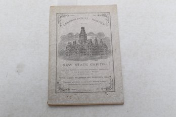 1879 AMERICANA - NEW YORK STATE  CHRONOLOGICAL HISTORY OF THE NEW STATE CAPITOL