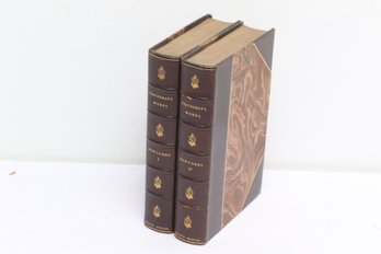 Thackerays Works The Newcomes Artists Edition Leather Set Merrill And Baker No144 Two Volumes