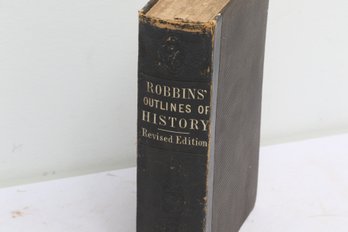 Royal Robbins Outlines Ancient Modern History 1861 Hartford Hamersley Two Volumes In One Educational Textbook