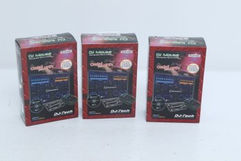 Lot Of 3 DJ Tech DJ Mouse USB DJ Controller Mouse W/ Deckadance LE Software