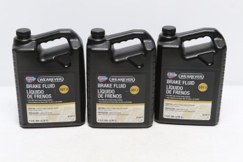 Lot Of 3 Carquest Wearever DOT 3 Brake Fluid For ABS Disc And Drum Brakes System W50014