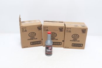 Lot Of 18 Power Steering STP Fluid Ho High & Low Mileage Vehicles 12 Oz Bottle