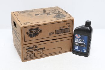 Case Of 12 Car Quest  1 Quart 2-cycle Small Engine Oil TC-W3