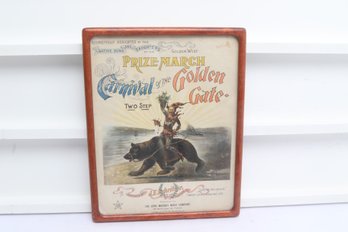 1900s Prize March Carnival Of The Golden Gate Sheet Music J E Lehritter San Francisco