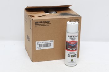 Twelve Rustoleum Spray Paint Precision Line White