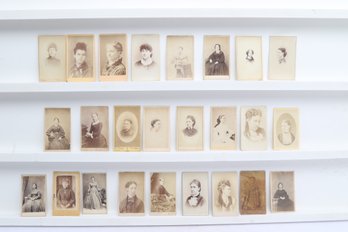 Another 19th Century Cartes De Visite Portrait Photographs Women Studio Images Group Of Twenty Five