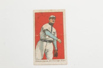 John H Dockman & Sons Base Ball Card - Zimmerman, 2nd Base