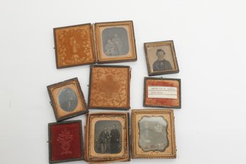 Grouping Late 1800's Cased Photograph Images - See Description & Pictures