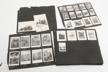 WWII Service Man's Photograph Album Pages (Cover Missing) Filled With Pictures