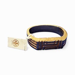 TORY BURCH Fitbit Hinged Goldtone Bangle Bracelet NWT