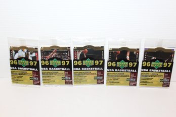 5 Sealed - Upper Deck Collectors Choice Basketball Cards With A Cut Above Michael Jordan, Group 1 No Dupes