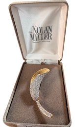 NOLAN MILLER Signed Vintage 1990s Large Calla Lily Brooch - New Old Stock