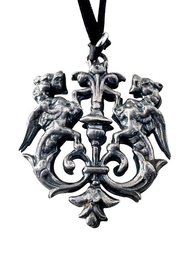 ARTISAN Sterling Silver Gryphon Pendant Necklace, C. 1930s