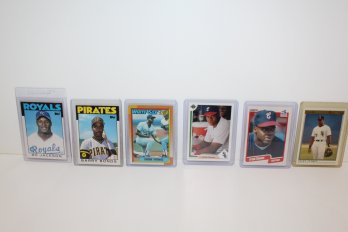6 Card Iconic Baseball Group, Bo Jackson Rookie #50T, Barry Bonds Rookie #11T, 4 Rookie Frank Thomas